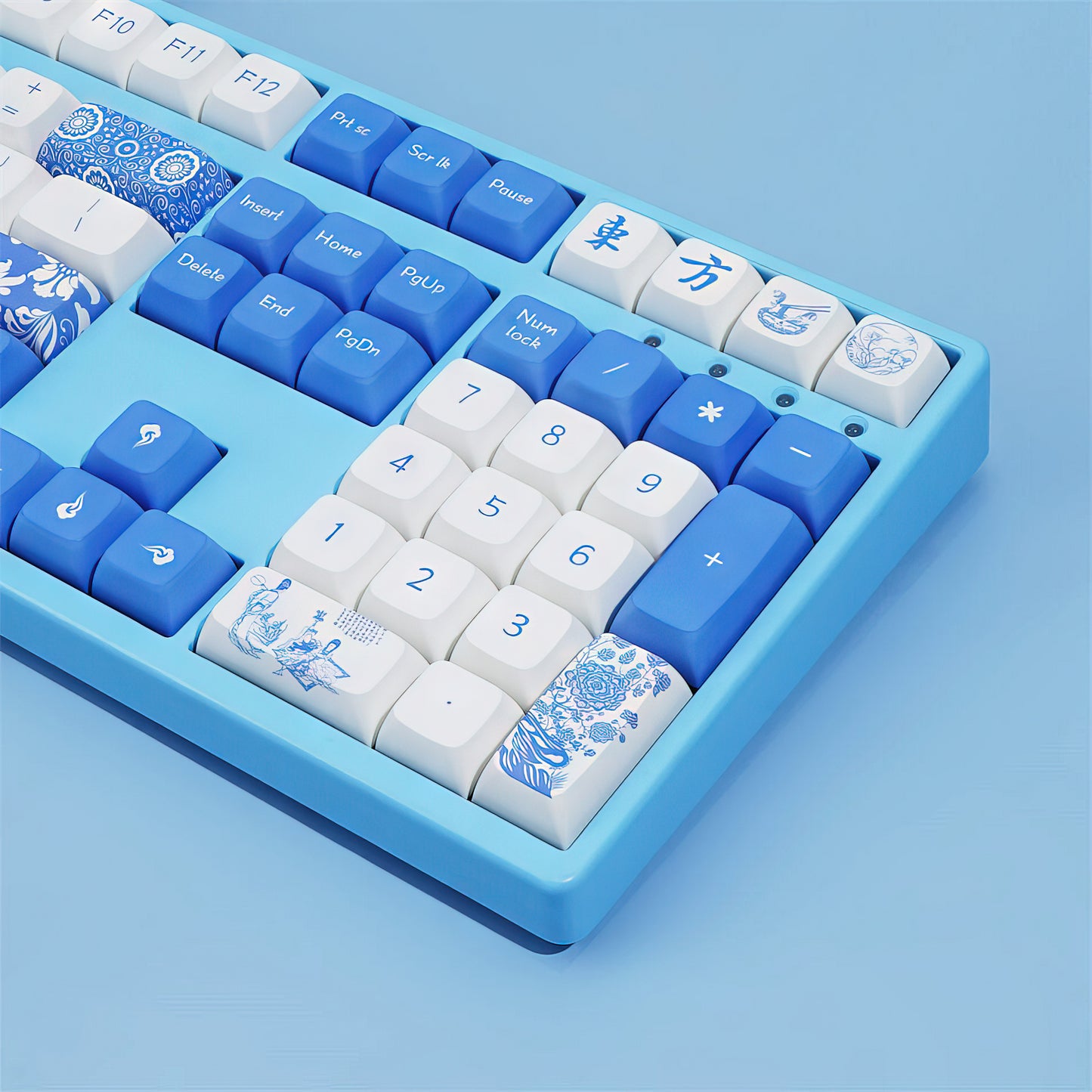 white porcelain keycap set