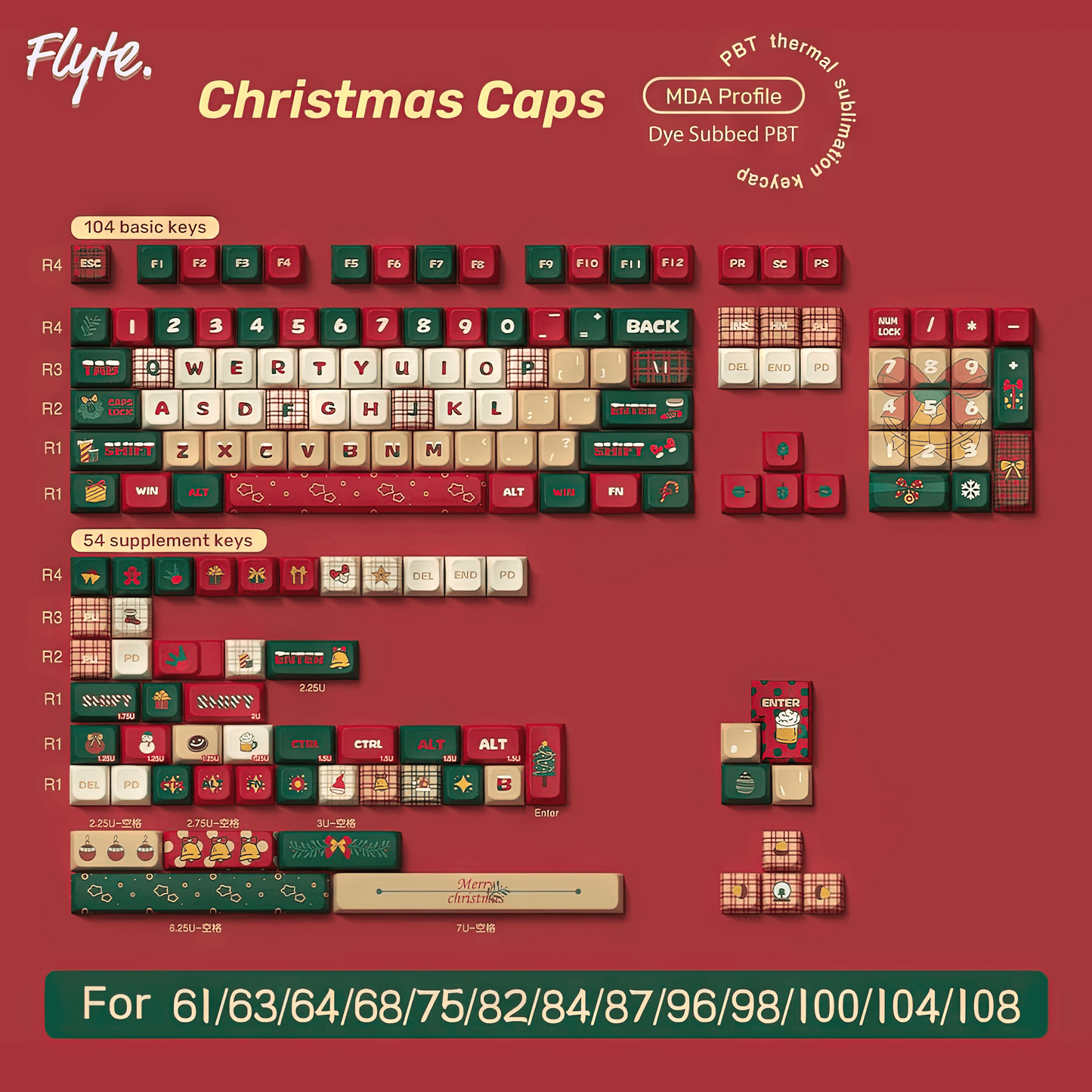 christmas keycap set