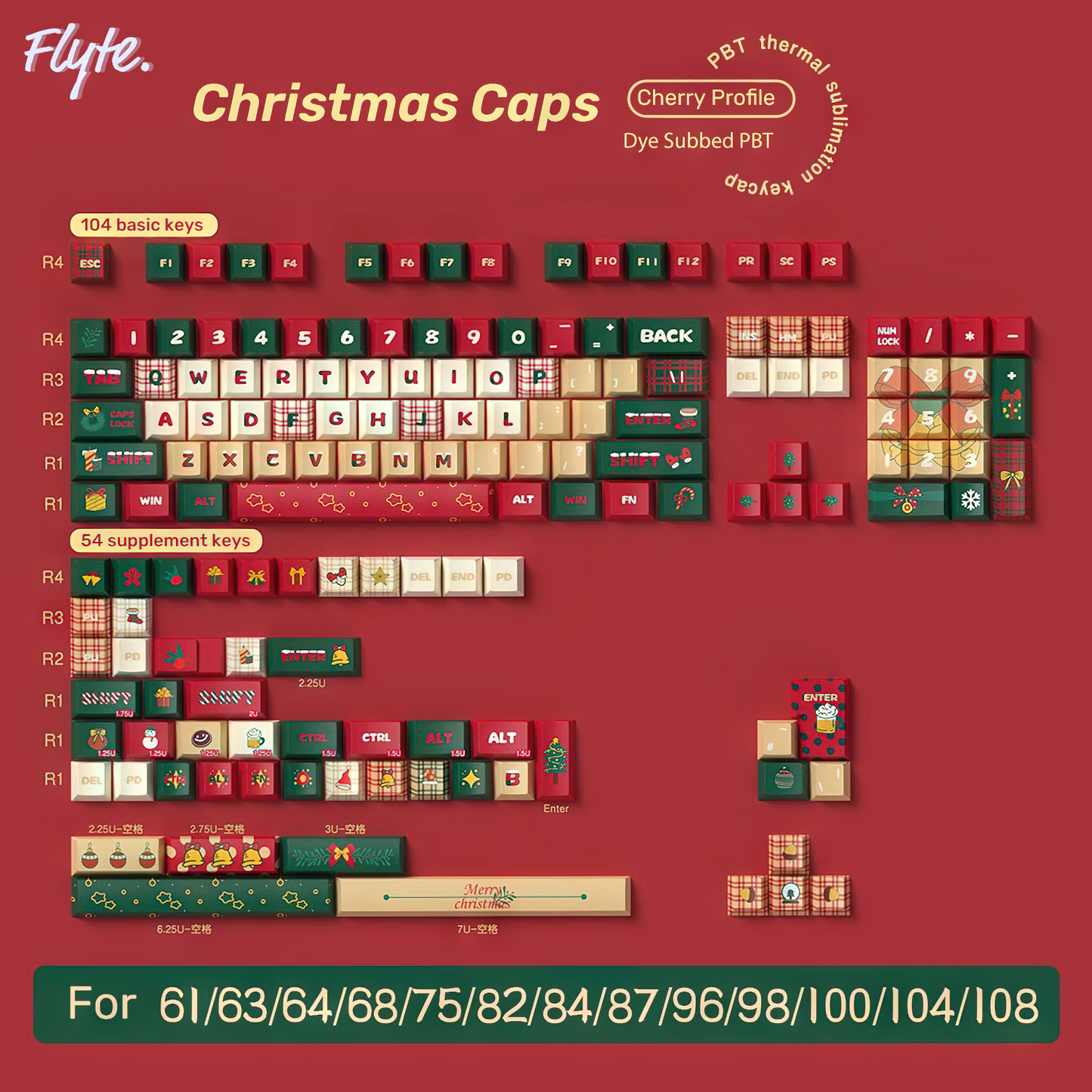 christmas keycap set